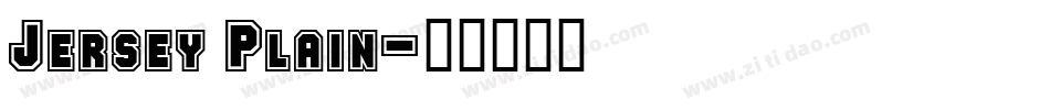 Jersey Plain字体转换